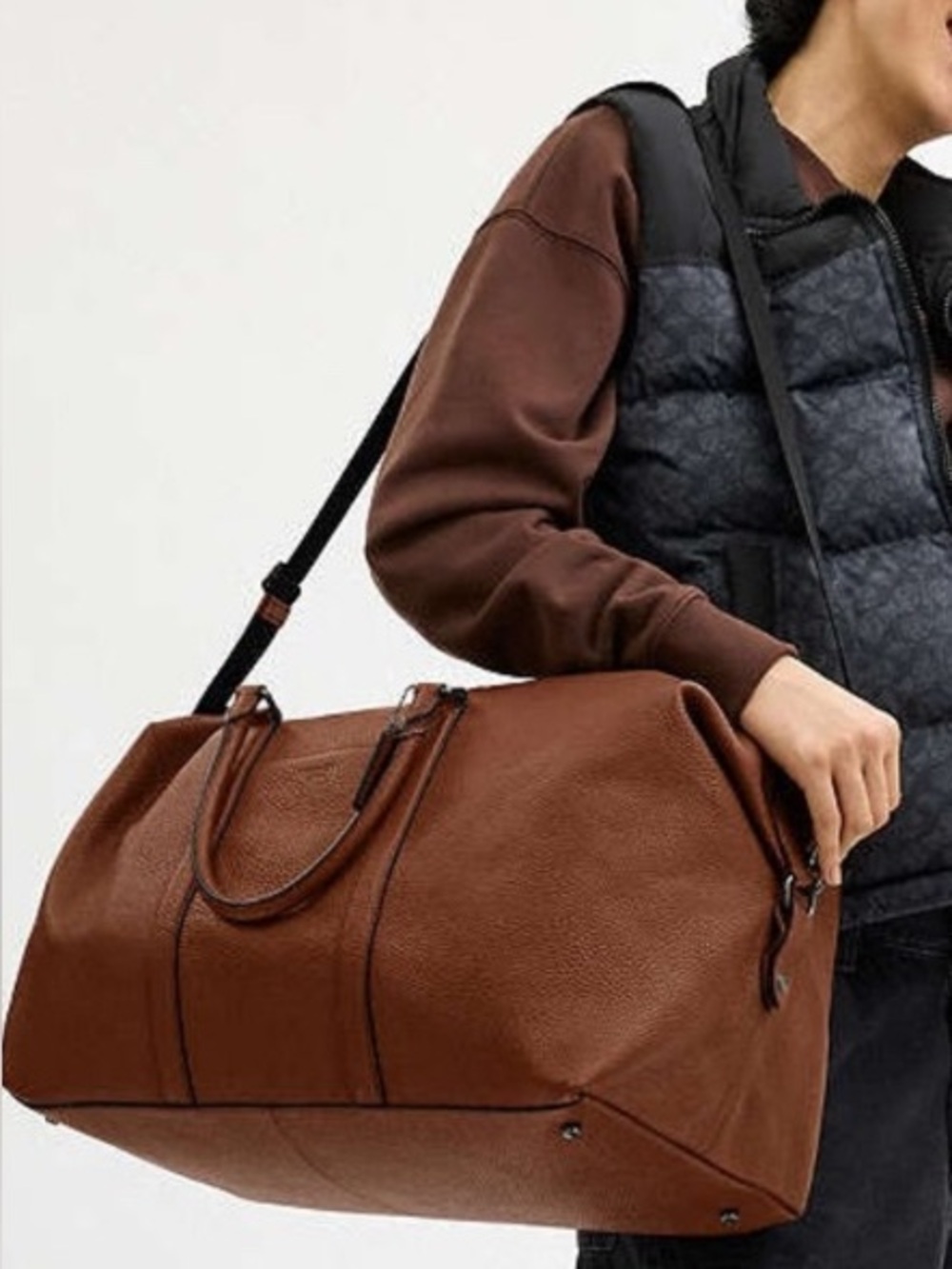 Coach Trekker Bag Pebble Leather Travel Duffel Bag - Like New 78129